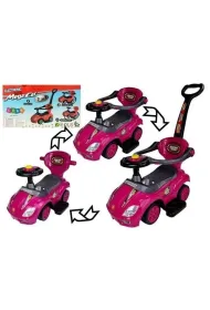 Je�dzik z pchaczem Mega Car 3w1 r�owy LeanToys