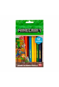 Astra Kredki o��wkowe tr�jk�tne Jumbo Minecraft 12 kolor�w
