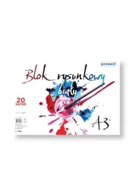 Penword Blok rysunkowy A3 bia�y 80g 20 kartek