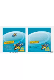 Stamp Zaproszenia Young Ch�opiec wz�r nr 08 10 szt.