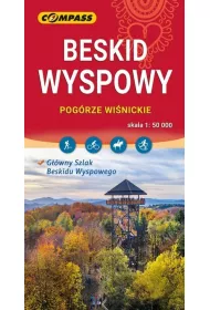 Beskid Wyspowy Pog�rze Wi�nickie mapa skala 1 : 50 000