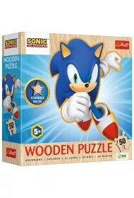 Puzzle drewniane 50 Radosny Sonic TREFL