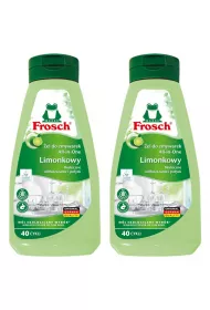 Frosch Limonkowy el do mycia naczy w zmywarkach zestaw 2 x 650 ml