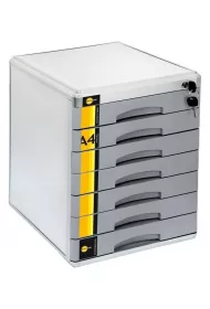Szafka na dokumenty 7 szufl. metalowa YELLOW ONE