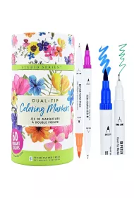 Peter Pauper Press Markery dwustronne Dual-Tip 60 szt.
