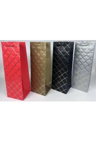 Polkart Torebka prezentowa butelka t�oczona (12x35x10cm) mix