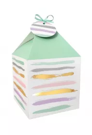 incood. Pude�ko na prezenty pastelowe z�ote 11x11 cm 4 szt.