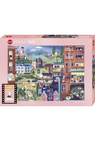 Puzzle 1000 el. Filmy Alfreda Hitchcocka Heye