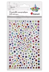 Titanum Krysztaki samoprzylepne Okrge mix 325szt