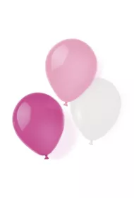 Amscan Balony lateksowe hot pink 25,4cm/10 8 szt.