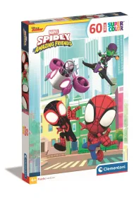 Puzzle 60 el. Maxi SuperColor. Spidey and his Friends Clementoni