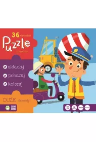 Puzzle 36 el. Pojazdy Zielona Sowa