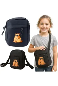 LeanToys Saszetka na rami� Kapibara czarna 19,5x14cm