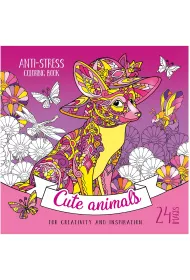 Kolorowanka antystresowa 200x200 12 Cute animals