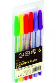 Grand D�ugopis fluo 6 szt.