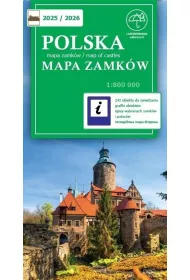 Polska. Mapa zamk�w 2025/2026 w skali 1:800 000 (wersja laminowana)