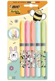 Zakre�lacz Grip Pastel Kawaii mix 5 szt BIC
