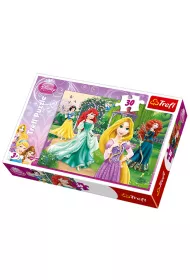 Puzzle 30 el. Roszpunka, Merida, Arielka i �nie�ka 18172 Trefl