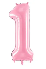 PartyDeco Balon foliowy 1 r�owy 86cm