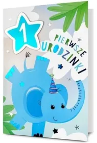 Pan Dragon Karnet B6 Urodziny Roczek