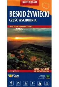 Beskid �ywiecki Cz�� wschodnia. Mapa turystyczna w skali 1:25 000