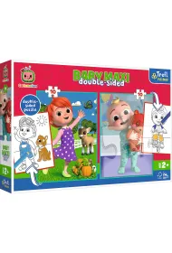 Puzzle 2x10 el. Baby Maxi. Cocomelon Przyjaciele Trefl