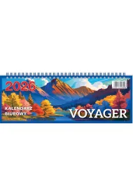 Telegraph Kalendarz 2026 biurowy Voyager - bia�y