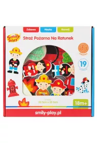 Remiza stra�acka drewniana z akcesoriami SMILY PLAY SPW84940