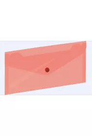 Grand Koperta na zatrzask czerwona 22.5 x 12.4 cm
