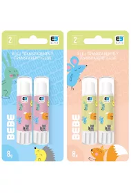Interdruk Klej w sztyfcie transparentyny 2 szt.