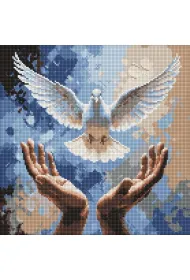 Diamentowa mozaika - D�onie dobroci 40x40cm