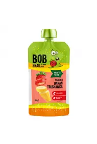 Bob Snail Smoothie bananowo-truskawkowe bez dodatku cukru 120 g