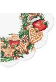 Paw Serwetka BN Decor Round Gingerbread Wreath 32cm �rednicy, 12szt./op. - serwetka okr�g�a