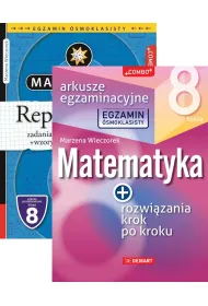 Pakiet. Egzamin �smoklasisty: Matematyka. Repetytorium, Matematyka. Arkusze egzaminacyjne. Klasa 8