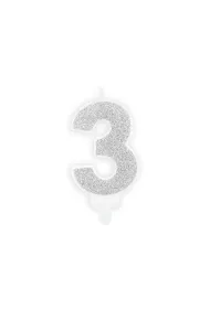 PartyDeco �wieczka urodzinowa 3 7 cm