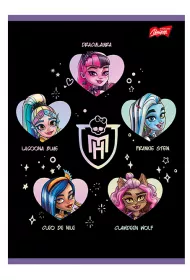Unipap Zeszyt okadka laminowana A5 Monster High linia dwukolorowa 32 kartki