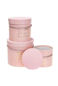 Rozette Pude�ko Flower Box 3 szt jasnor�owy