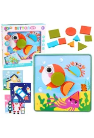 Puzzle kreatywne geometryczne 35el. LeanToys
