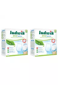 Ludwik Ekologiczne tabletki all in one do zmywarek Zestaw 2 x 80 szt.