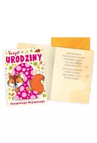 Kukartka Karnet Urodziny 2 Wiewi�rka