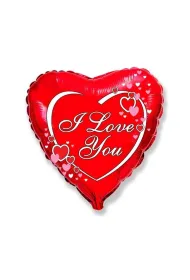 Balon Flexmetal foliowy I love you - red 46cm