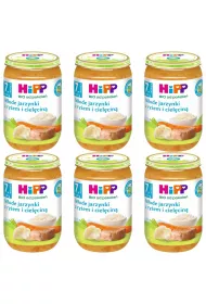 Hipp Mode jarzynki z ryem i cielcin po 7. miesicu zestaw 6 x 220 g Bio