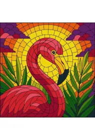 Ideyka Malowanie po numerach - Witra�. Flaming 30x30cm