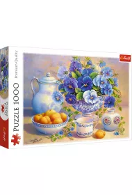 Puzzle 1000 el. Niebieski bukiet Trefl