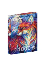 Puzzle 1000 el. Kolorowy lis Enjoy