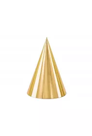 PartyDeco Czapeczki z�ote 16cm