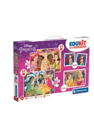 Puzzle 30+48 el. + Memo + 6 klock�w Edukit Ksi�na Clementoni