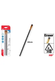 Mp Main Paper O��wek MP HB z gumk� 2szt.blister