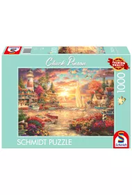 Puzzle 1000 el. PQ Chuck Pinson Poranek nad jezior Schmidt