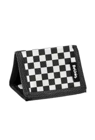 Rabbit check Portfel czarny w kratk� BeUniq BU26ZJ-882